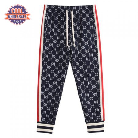 Gucci GG Jacquard Jogging Pant Blue/Ivory