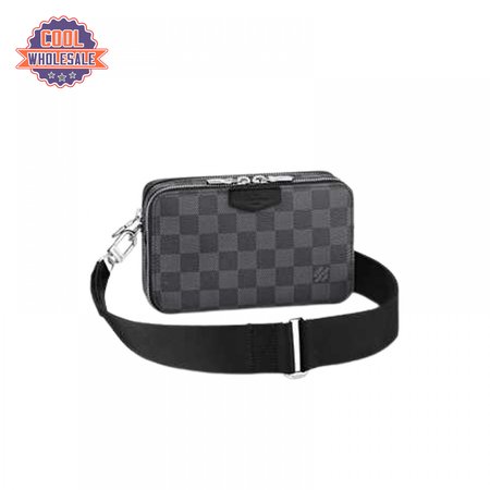 alpha wearable wallet damier graphite canvas lmb045