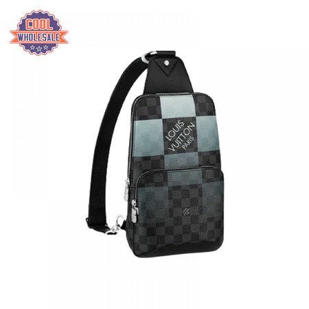 avenue sling bag white damier graphite giant lmb044