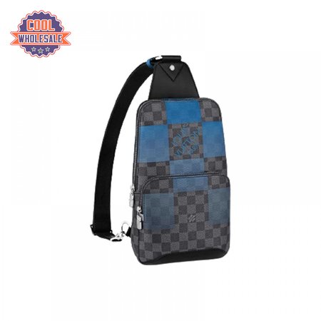 avenue sling bag blue damier graphite giant canvas lmb043