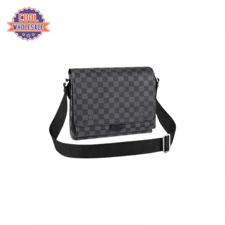 flap messenger damier graphite canvas lmb035