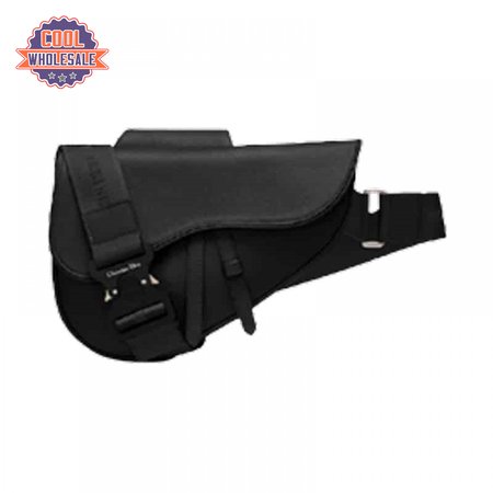 SADDLE BAG BLACK GRAINED CALFSKIN
