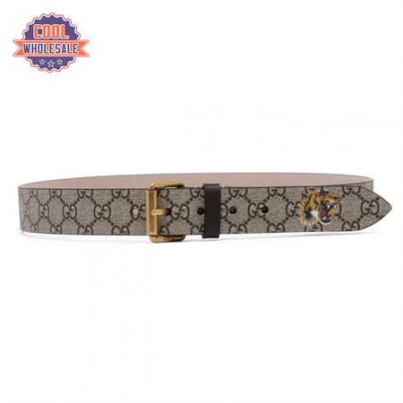 GUCCI TIGER PRINT GG SUPREME BELT - B40