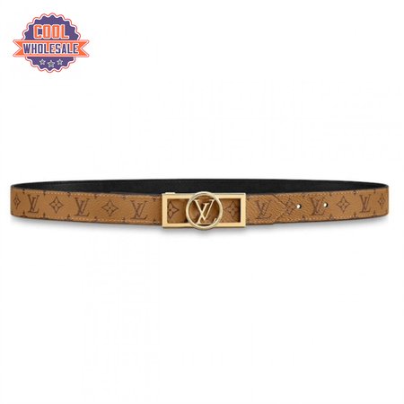 monogram ceinture dauphine tan noir belt - b151