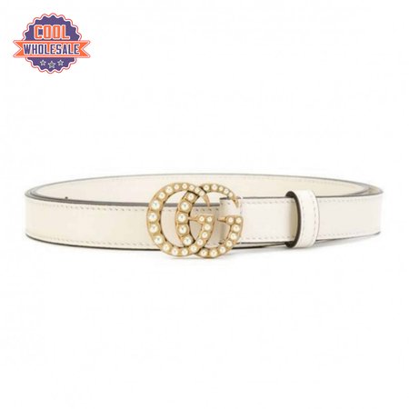 GUCCI PEARL STUDDED GG BELT - B14