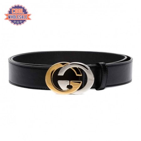 GUCCI GG LEATHER LOGO BELT - B6