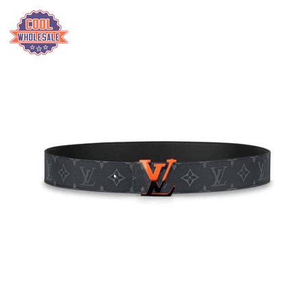 initiales 40mm reversible monogram canvas belt - b90