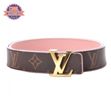 belt initiales reversible monogram rose poudre - b33