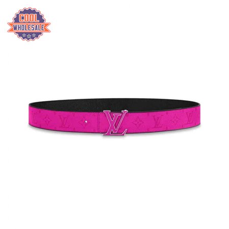 initiales 40mm reversible belt pink - b81