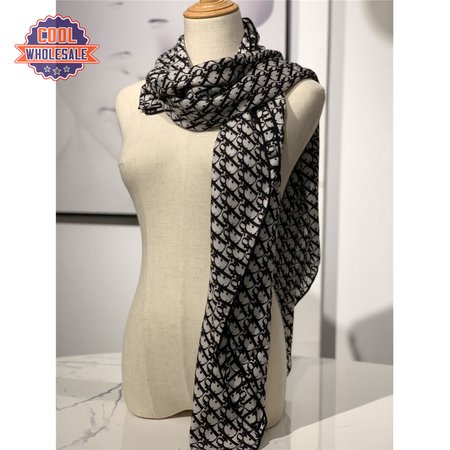 Dior cashmere shawl black