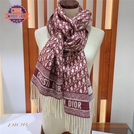 dior oblique print scarfs