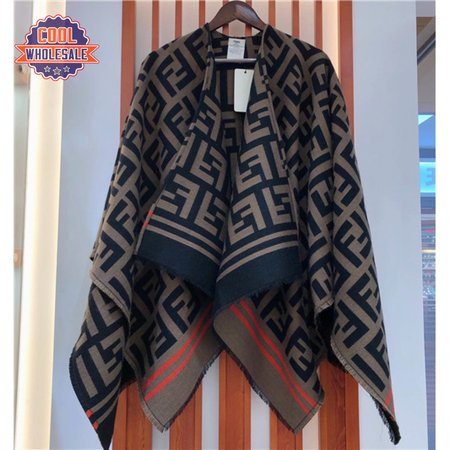 fendi ff poncho in multicolour