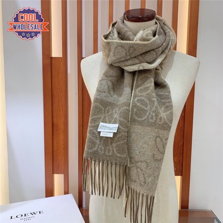 loewe anagram scarf in wool and cashmere