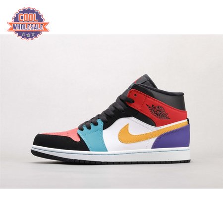 Air Jordan 1 Mid Bred Multi-Color Unisex