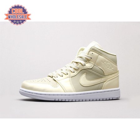 Air Jordan 1 MidGoose Feather Yellow Unisex
