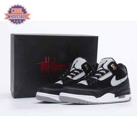 Air Jordan 3 Retro Tinker Black Cement Gold Men's