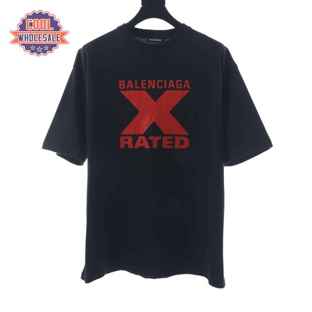 BALENCIAGA CHEST RED X PRINTEED T SHIRT