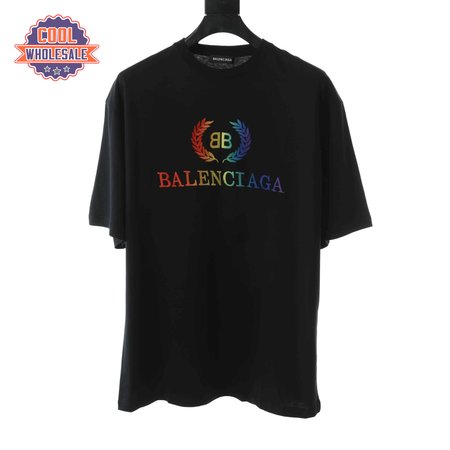 BALENCIAGA RAINBOW SHORT SLEEVE T SHIRT