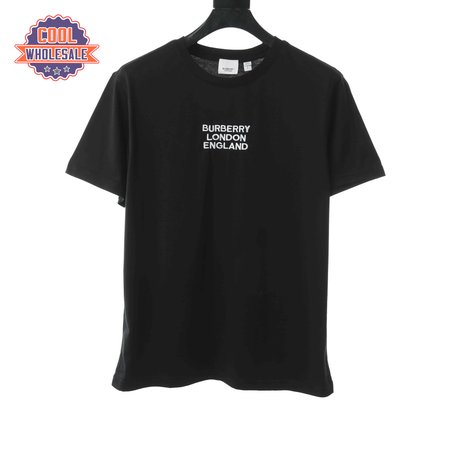 BURBERRY LONDON EMBROIDERED LOGO T SHIRT