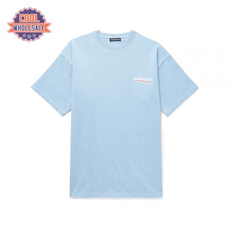 BALENCIAGA OVERSIZED LOGO-PRINT SLUB COTTON-JERSEY T-SHIRT - BB36