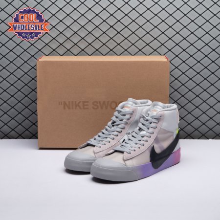 Nike Blazer Mid Off-White Wolf Grey Serena Queen AA3832-002 Unisex