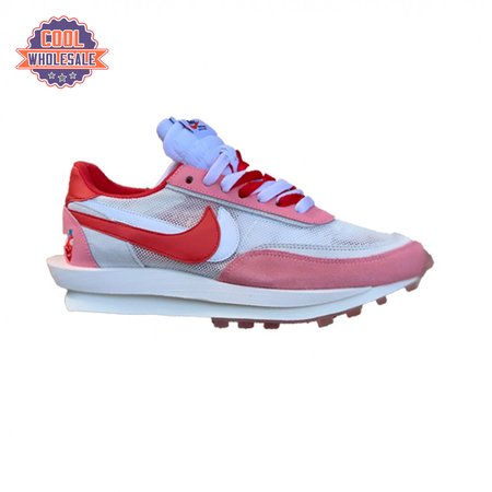 2019 Nike LVD Waffle Daybreak Swoosh Pink Gery White Red BV0073 500 Unisex