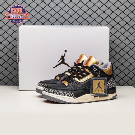 Air Jordan 3 Black Gold Men's