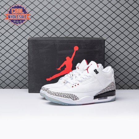 Jordan 3 Retro Free Throw Line White Cement 923096-101 Men's