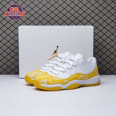 Jordan 11 Retro Low Tour Yellow Snakeskin AH7860-107 Women's