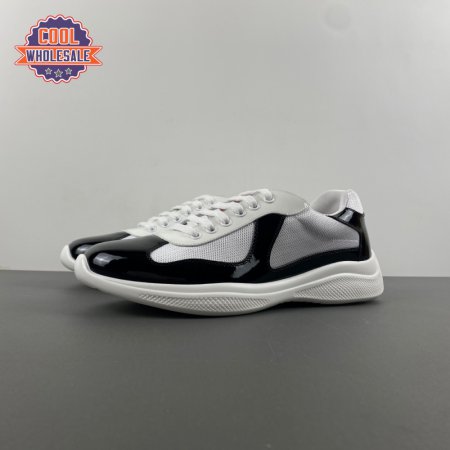 Prada America's Cup Black Silver Sneakers