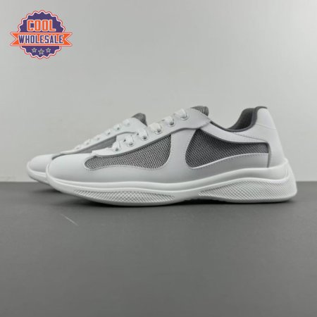 Prada America's Cup White Dark Gray Sneakers