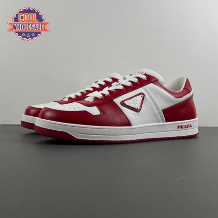 Prada Low Top Sneakers Red White