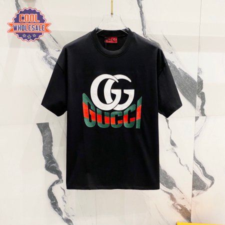 GUCCI LOGO Letter Print T-Shirt Black
