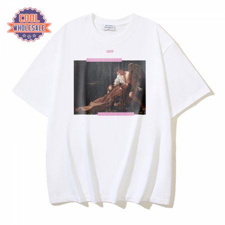 OFF-WHITE Printed Short Sleeve T-Shirt White