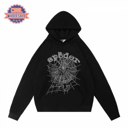 Sp5der Hoodies Black