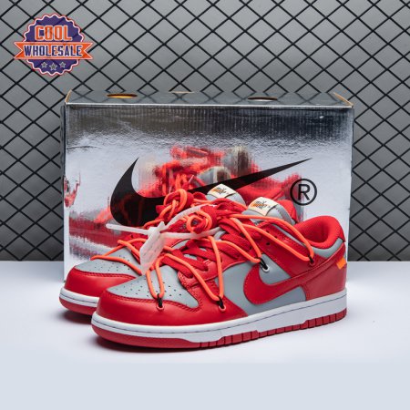 Off-White x Dunk Low 'University Red' Men's