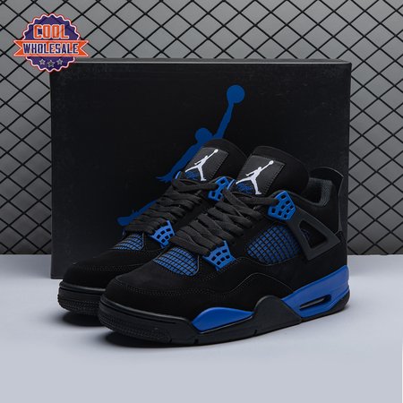 Jordan 4 Retro Black Blue Men's