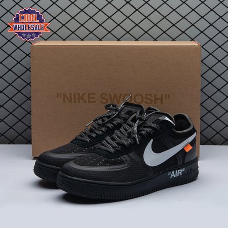 Nike Air Force 1 Low Off-White Black White AO4606 001 Unisex