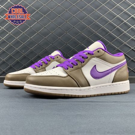 Jordan 1 Low Purple Mocha 553558-215 Unisex