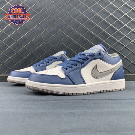 Jordan 1 Low True Blue 553558-412 Unisex