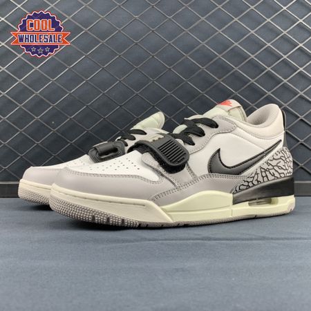 Jordan Legacy 312 Low Tech Grey Fire Red Black CD7069-101 Unisex