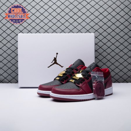 Jordan 1 Low Dark Beetroot Black DB6491-600 Unisex