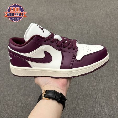 Jordan 1 Low Bordeaux DC0774-161 Unisex