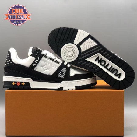 Black White Trainer Sneakers