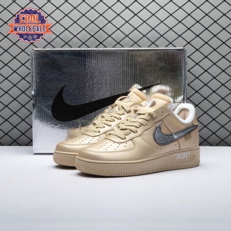 Off-White x Nike Air Force 1 07 Low Metal Gold OW Silver DX1419-900 Unisex