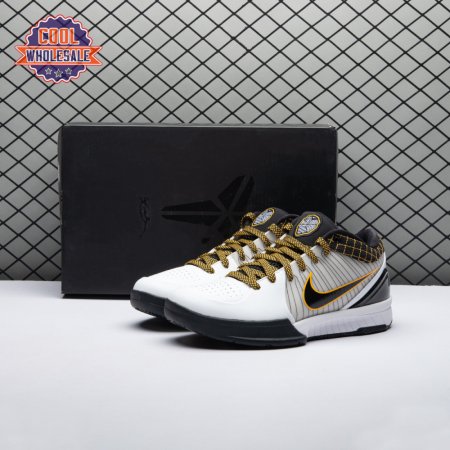 Nike Kobe 4 Protro White Black Del Sol AV6339-101 Men's