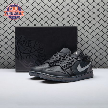 Jordan 1 Low Black White Dark Smoke Grey Unisex
