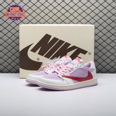 Travis Scott x Air Jordan 1 Low White Pink DM7866-106 Unisex