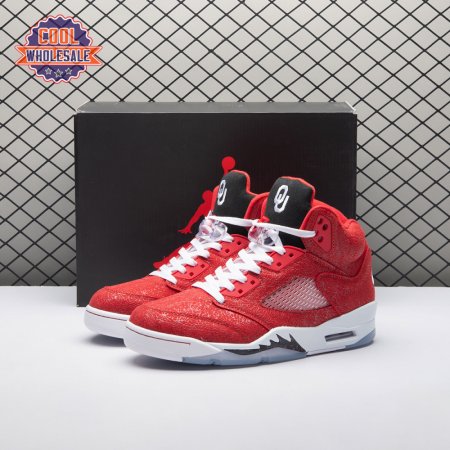 Air Jordan 5 Retro NCAA Oklahoma Sooners PE HQ7978-600 Men's