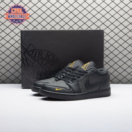 Jordan 1 Low Black Elephant Print IM6568-010 Unisex